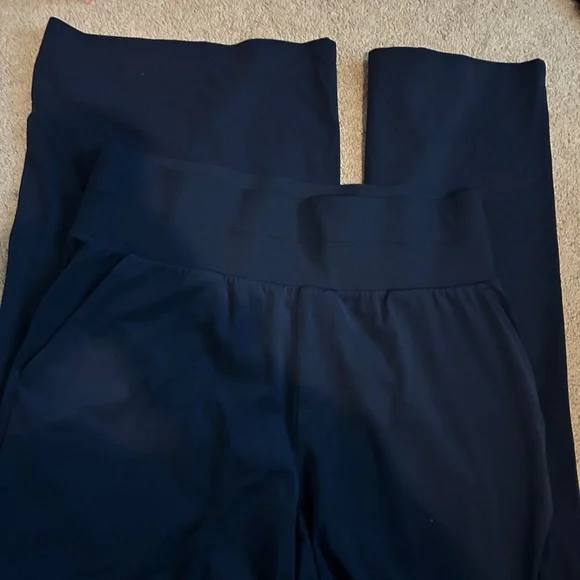 Lou & Grey Blue Track Pants with High-Waisted Design - Picture 2 of 5